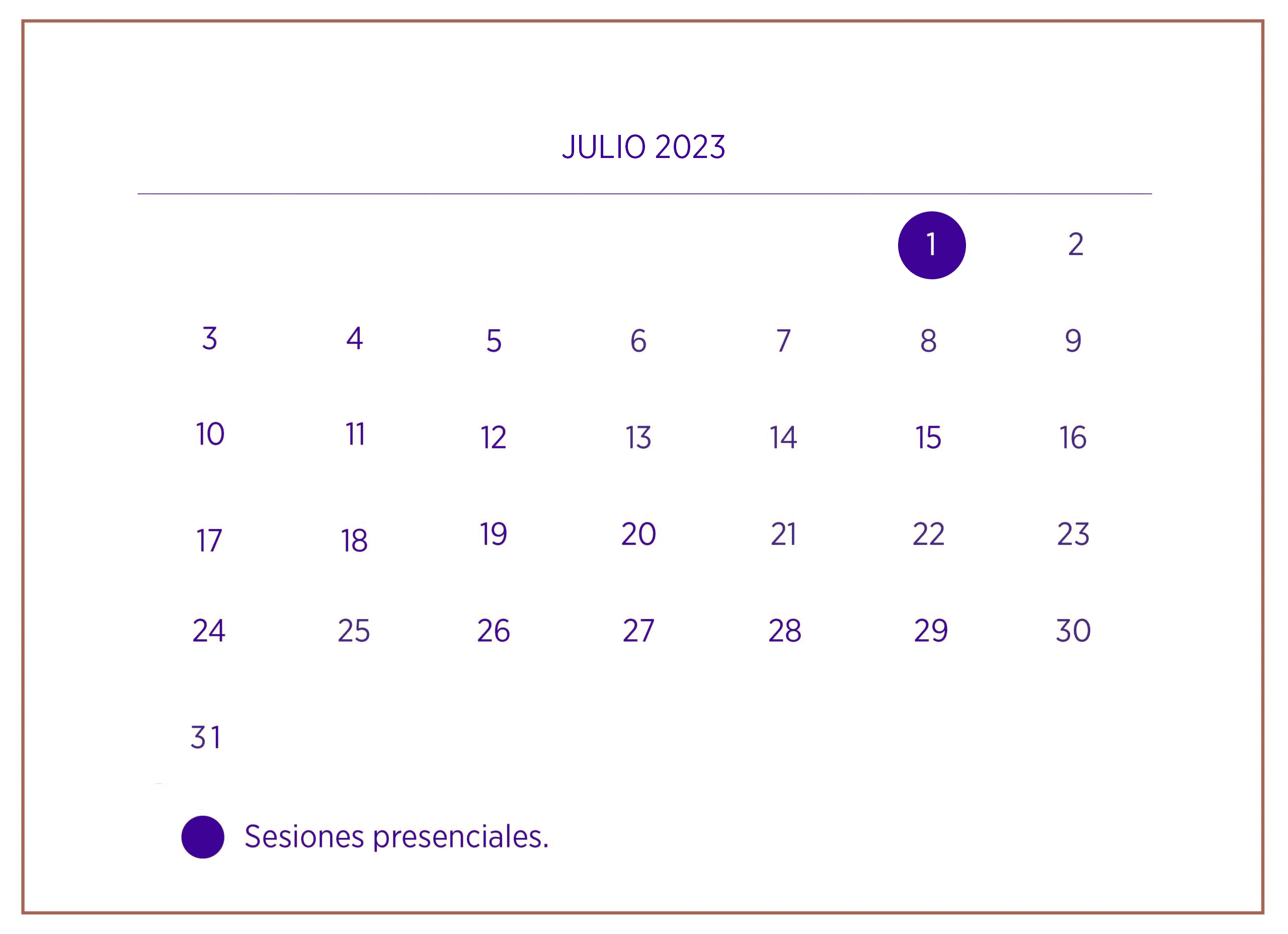 Calendario Curso Visual Thinking