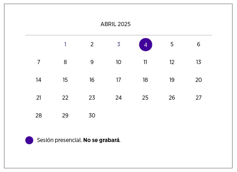 Calendario curso propósito Barcelona