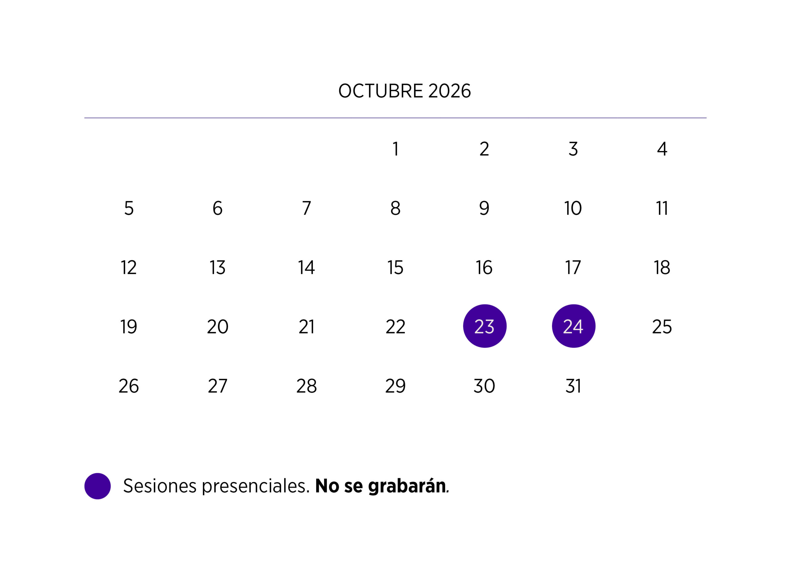 Calendario curso Equipos sólidos y resilientes
